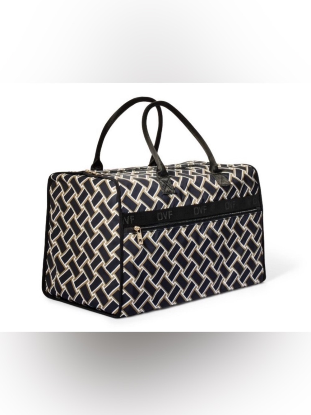 Diane Von Furstenberg Neutral Vintage Weave Weekender